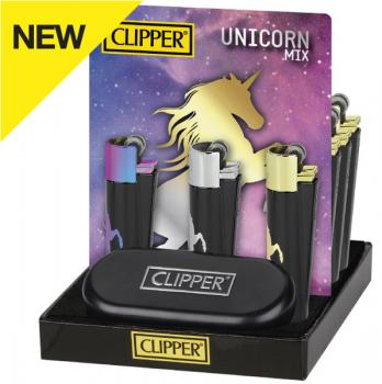 Clipper Fzg. UNICORN/EINHORN LARGE mit Metal Geschenkbox im 12er T-Dsp.